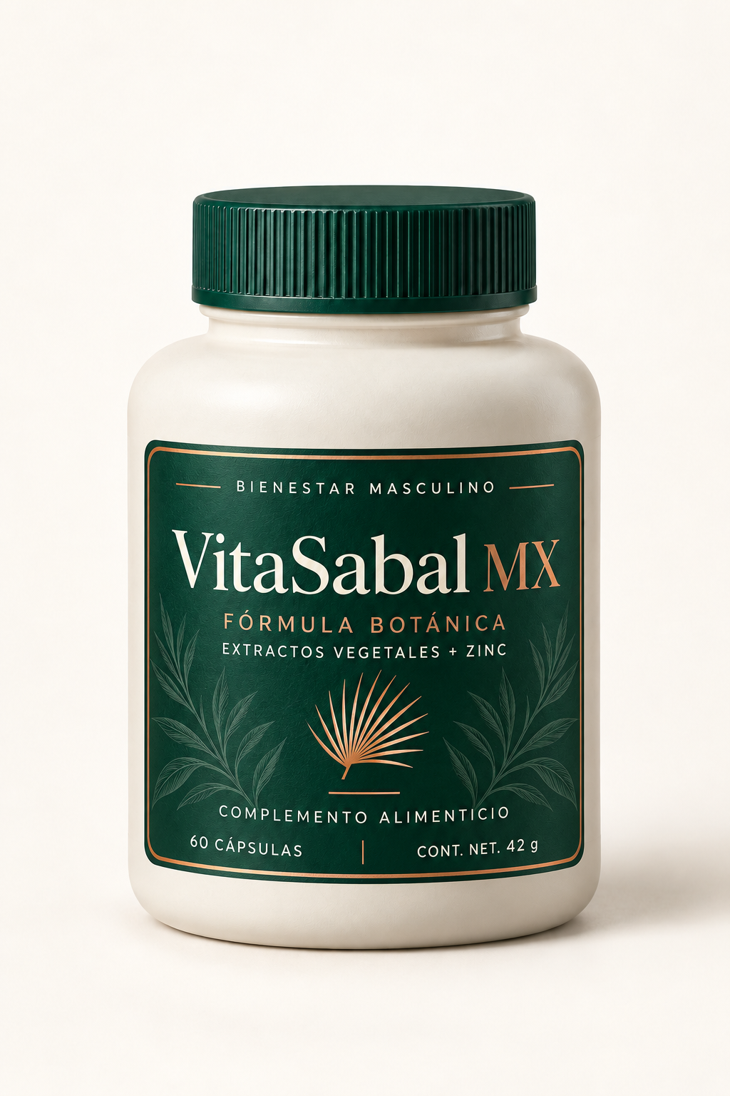 Frasco VitaSabal MX, fórmula botánica de 60 cápsulas